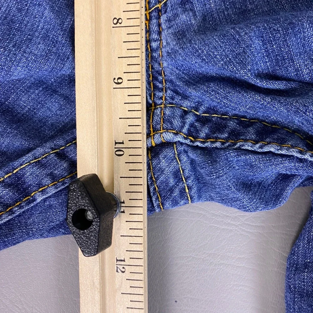 True Religion Joey Blue‎ Flared Jeans Men's Size 36x33 Made in USA Medium Wash